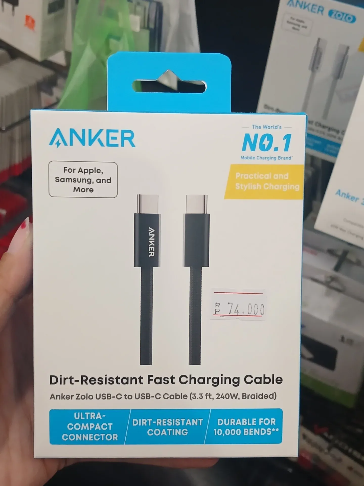 كابل انكر usb-c to usb-c اصلي
