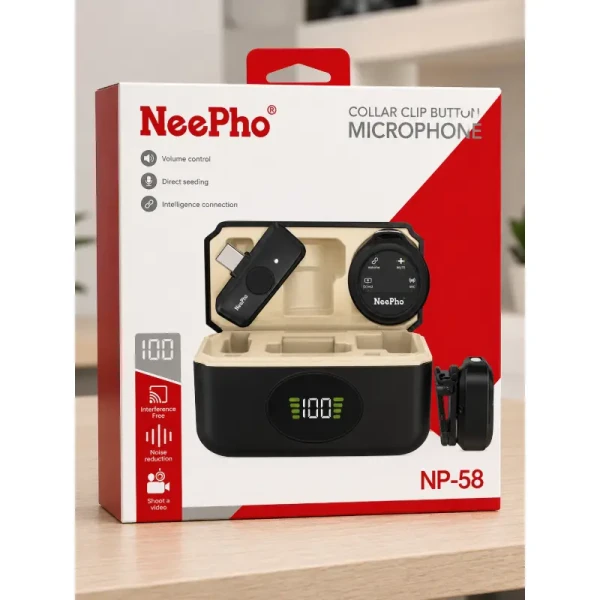 NP-58 TPC مايك وايرلس تايب سي + ايفون
