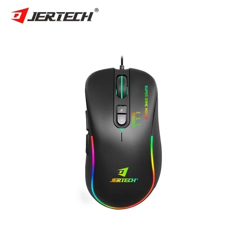 Jertech XP13 Gaming Mouse, Wired, with 7 buttons, rainbow lights, 3600 DPI