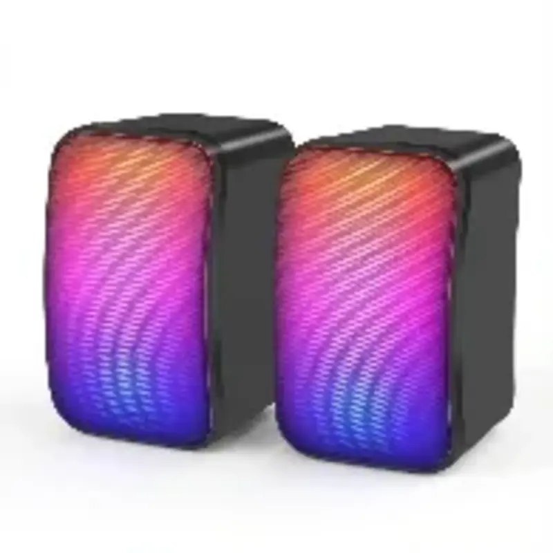 مكبر صوت محمول Kisonli X17 بمنفذ USB 2.0 مع إضاءة LED