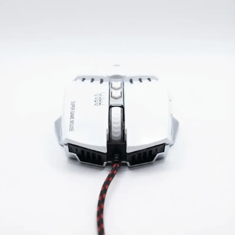 ماوس ألعاب احترافي Bazalias V-Series سلكي بتصميم معدني متوازن وأزرار مايكرو فائقة التحمل