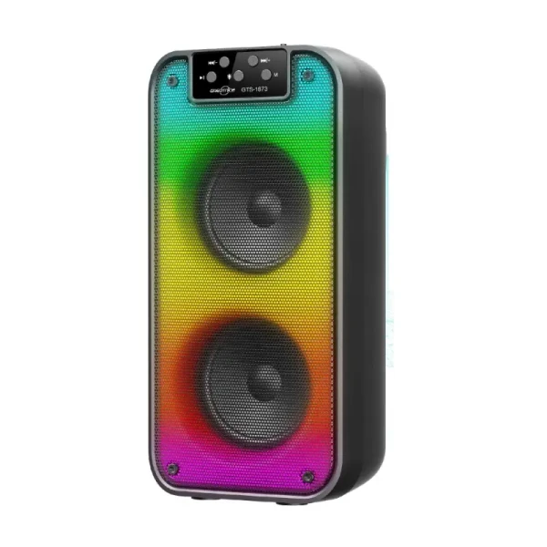 صب بلوتوث محمول GTS-1873 | صوت قوي وعالي، إضاءة RGB بالكامل، وتصميم عصري
