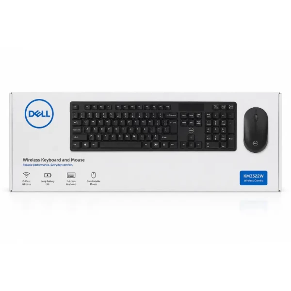 طقم كيبورد وماوس ديل لاسلكي (Dell Wireless Combo) | تصميم مريح وإنتاجية بلا حدود