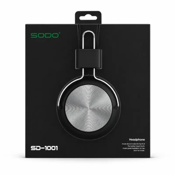 سماعة Sodo SD-1001 اللاسلكية | تصميم رياضي خفيف، صوت ستيريو، وبطارية قوية