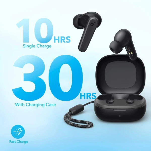سماعة انكر الأصلية Anker Soundcore R50i بيس خارق، بطارية 30 ساعة، ومقاومة للماء