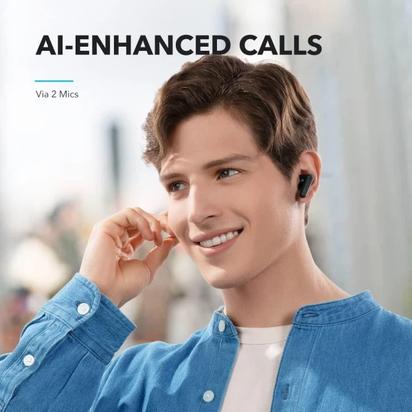 سماعة انكر الأصلية Anker Soundcore R50i بيس خارق، بطارية 30 ساعة، ومقاومة للماء